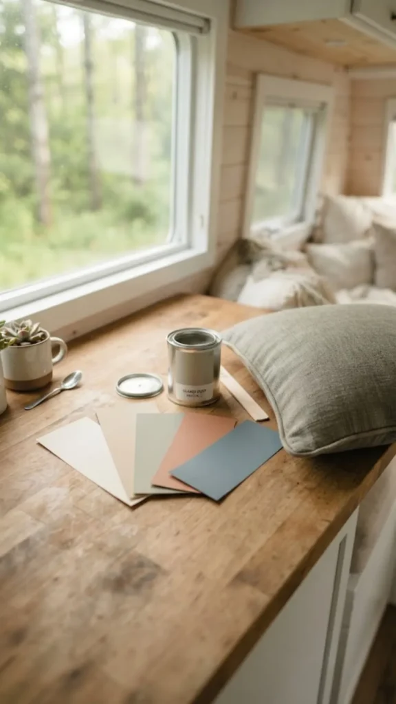 Pick a light, unified color palette before you buy any paint