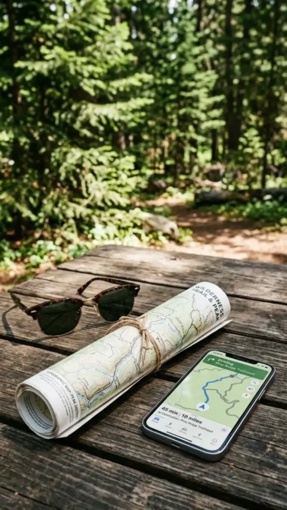 Plot your route using free camping coordinates