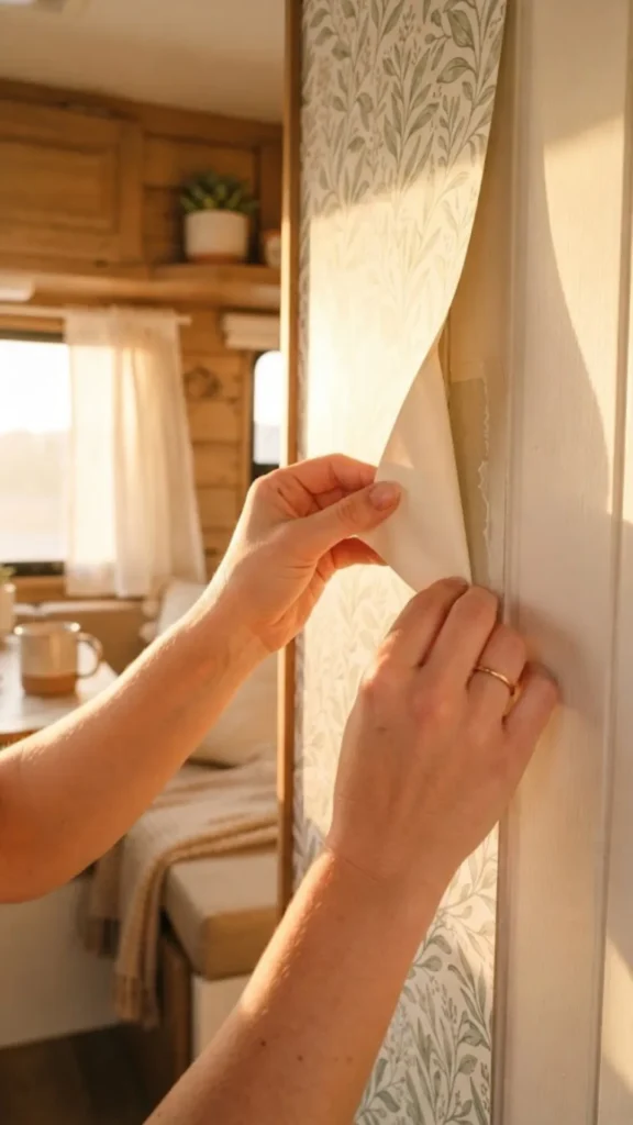 Peel Back the Top Six Inches of Backing