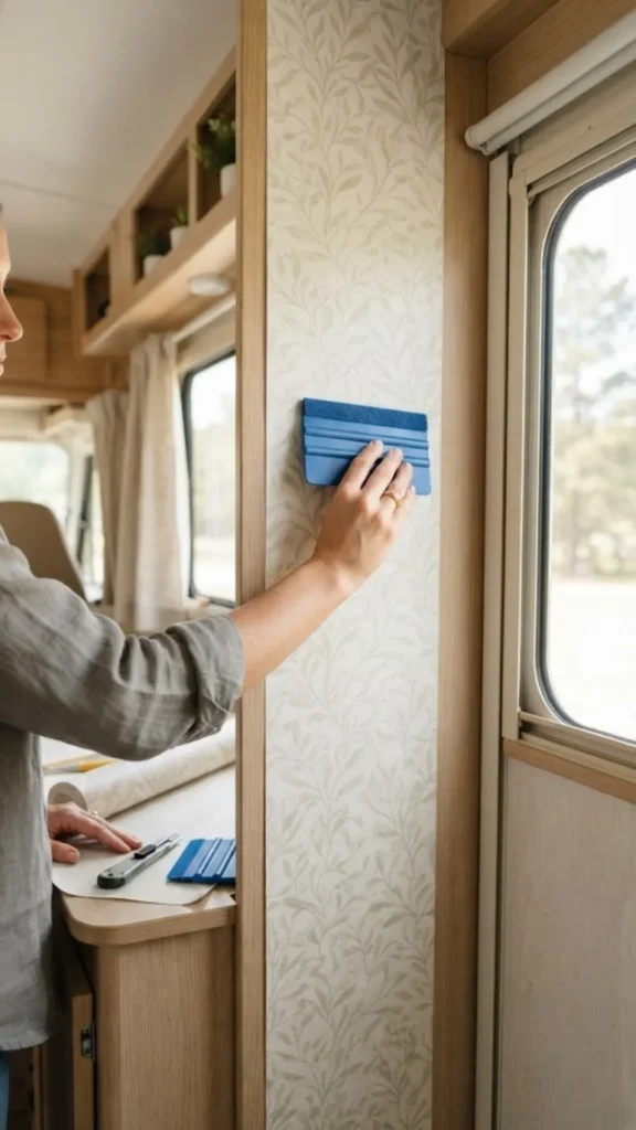 Smooth Downward With a Squeegee as You Peel