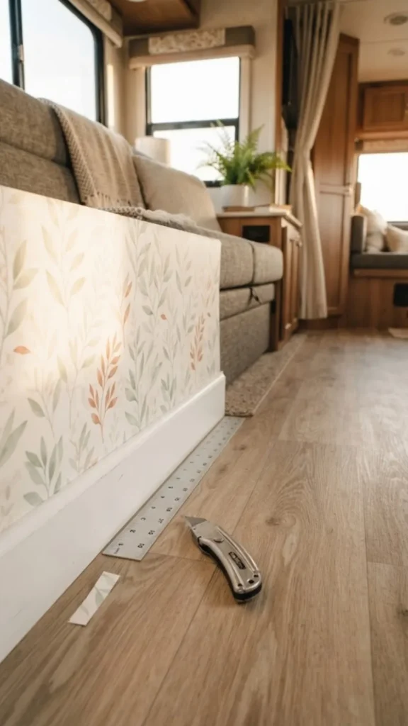Trim Excess With a Sharp Utility Knife