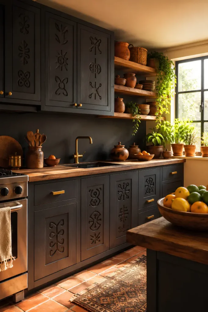 Adinkra Symbol Cabinet Fronts
