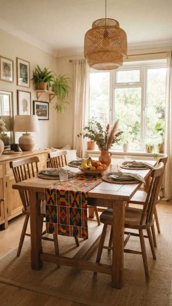African Print Table Runner