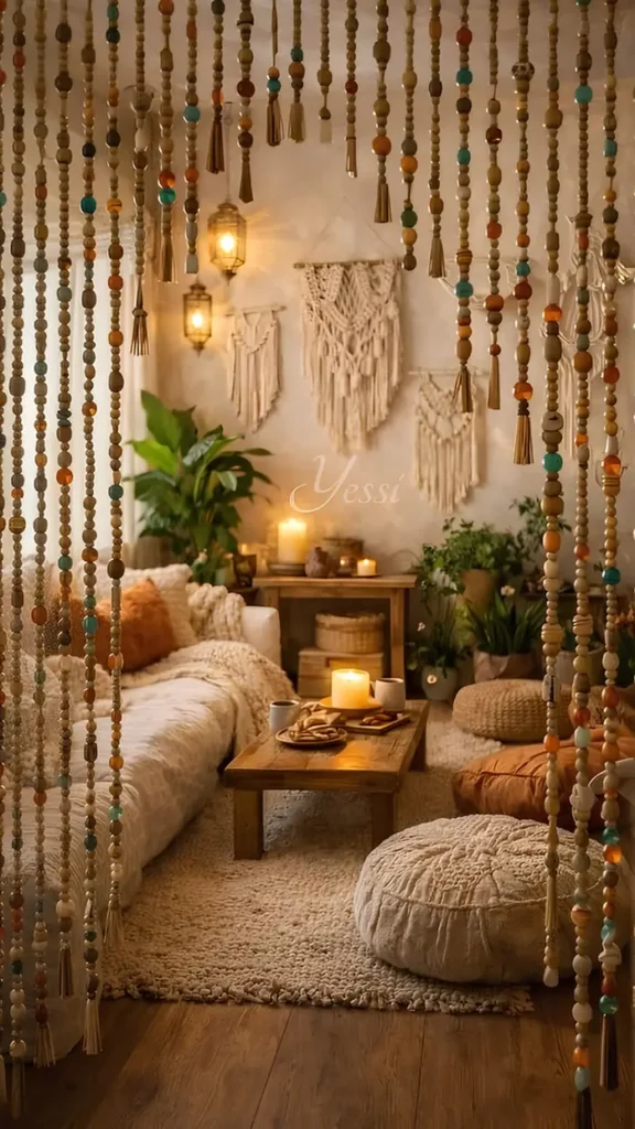 Beaded Curtain Doorway Divider