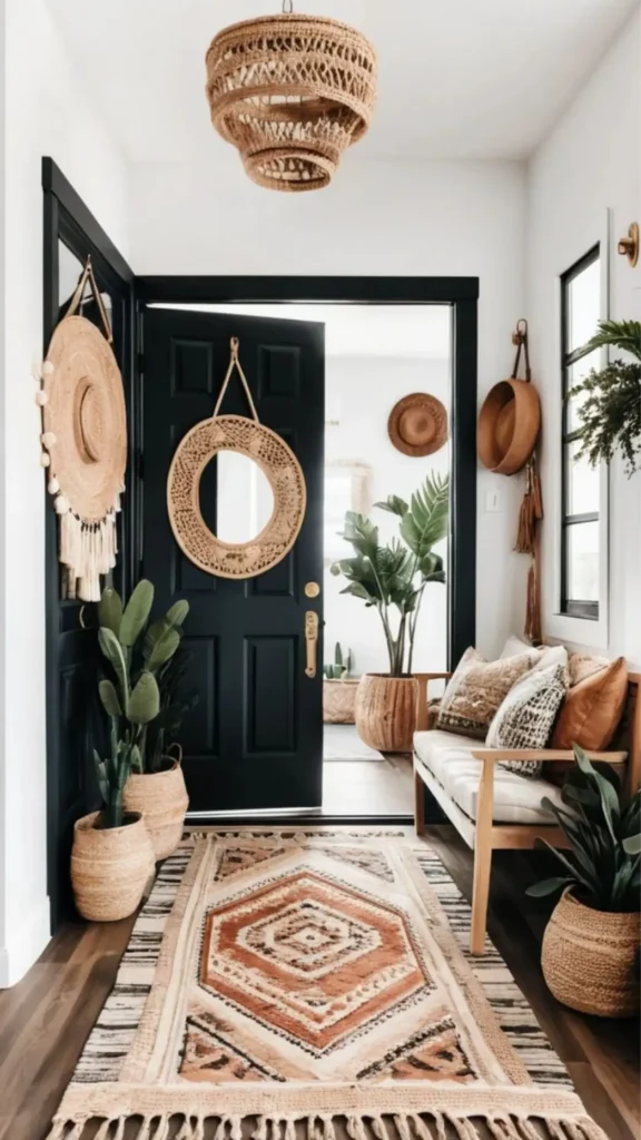 Black Door Anchors Woven Textures