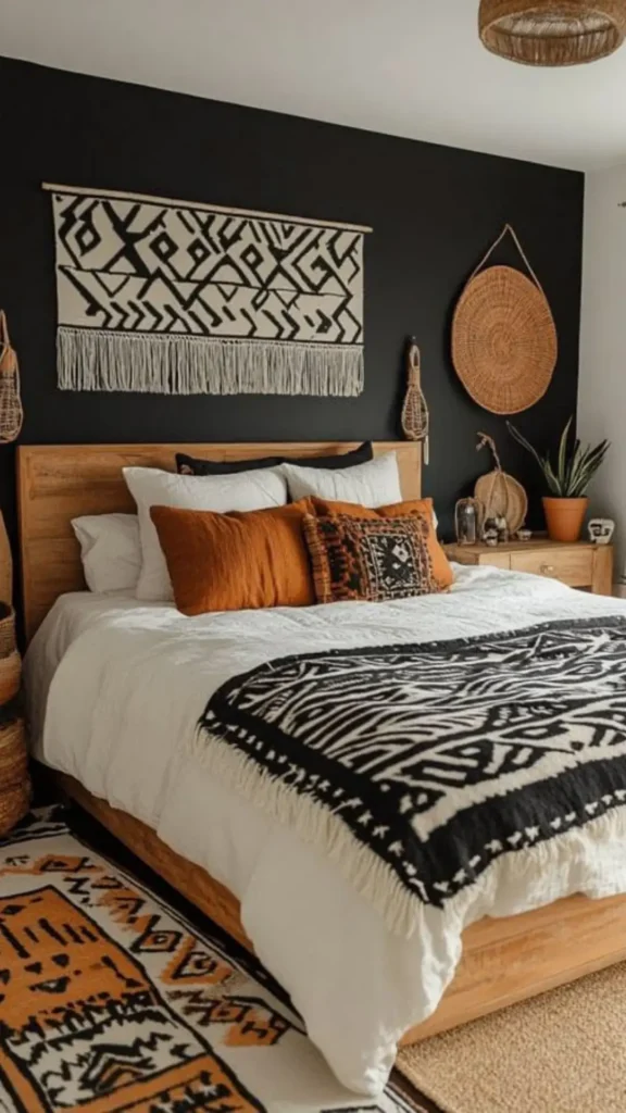 Black Wall, Woven Wall Hanging