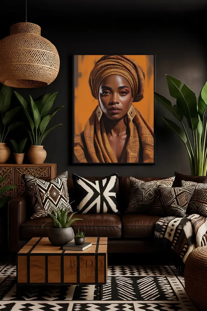Black Walls Make A Statue Of Everything