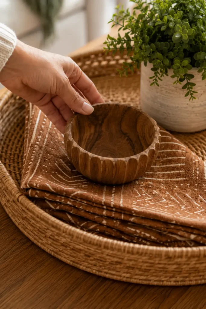 Bring in a natural material accent