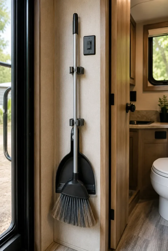 Adhesive Broom Grip Clip