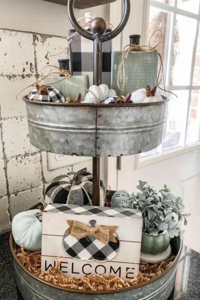 Buffalo Plaid And Sage Mix