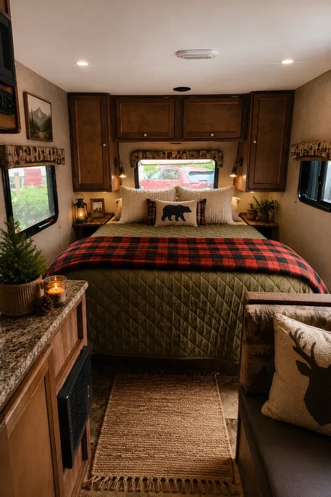 Buffalo Plaid Grounds A Bedroom