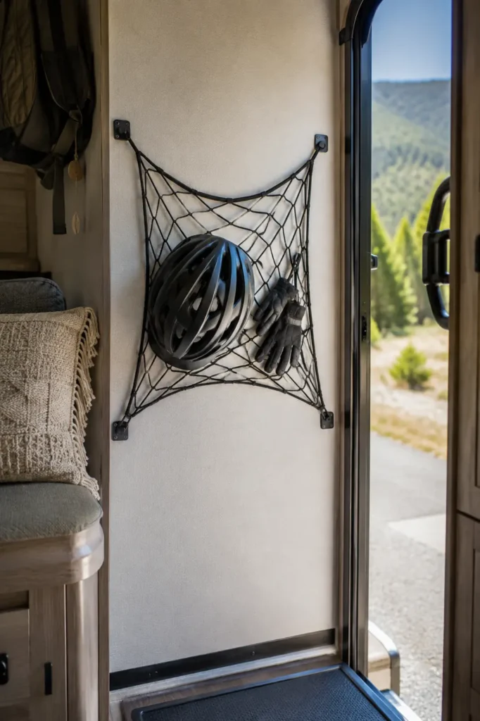 Bungee Net Over The Helmet Hooks