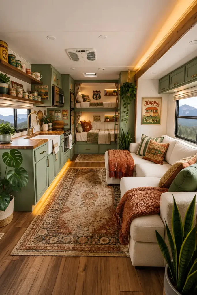 Bunk Beds Meet Boho Lounge