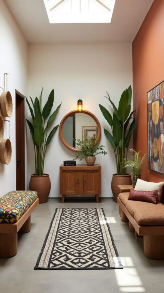 Burnt Orange Wall Sets Tone