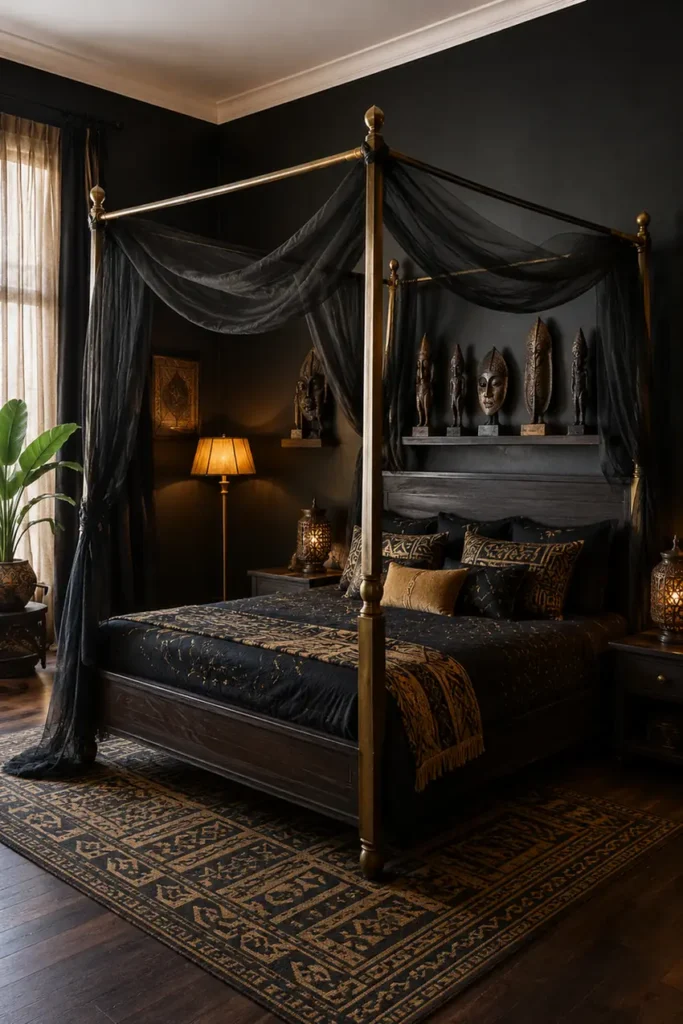 Carved Regal Bedroom Setup