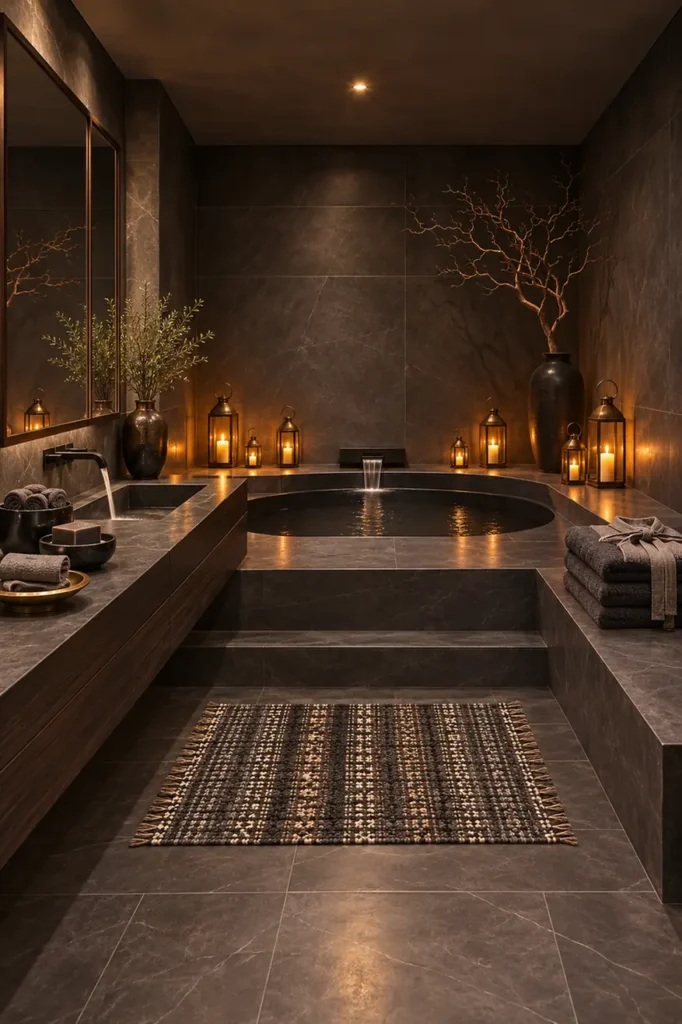 Charcoal Stone Meditation Bath