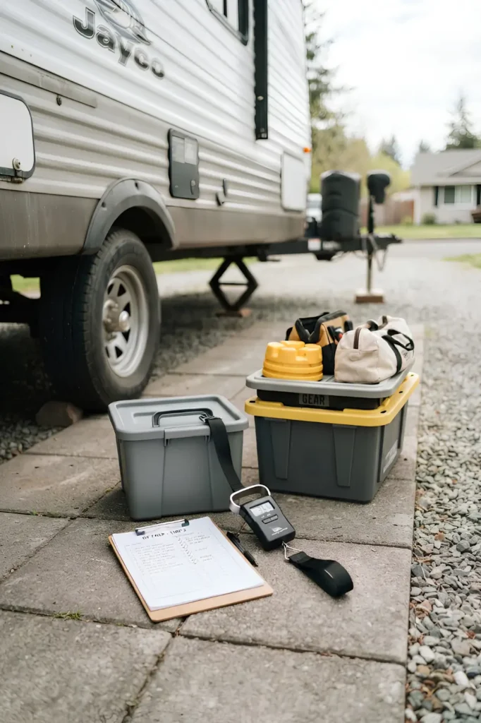 Check your RV's weight rating before you pack anything