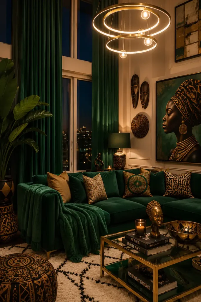 City Skyline Meets African Art