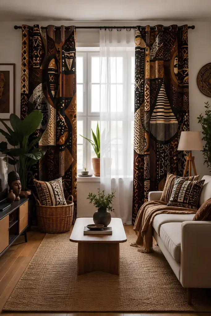 Wall To Wall Print Doubles As Headboard