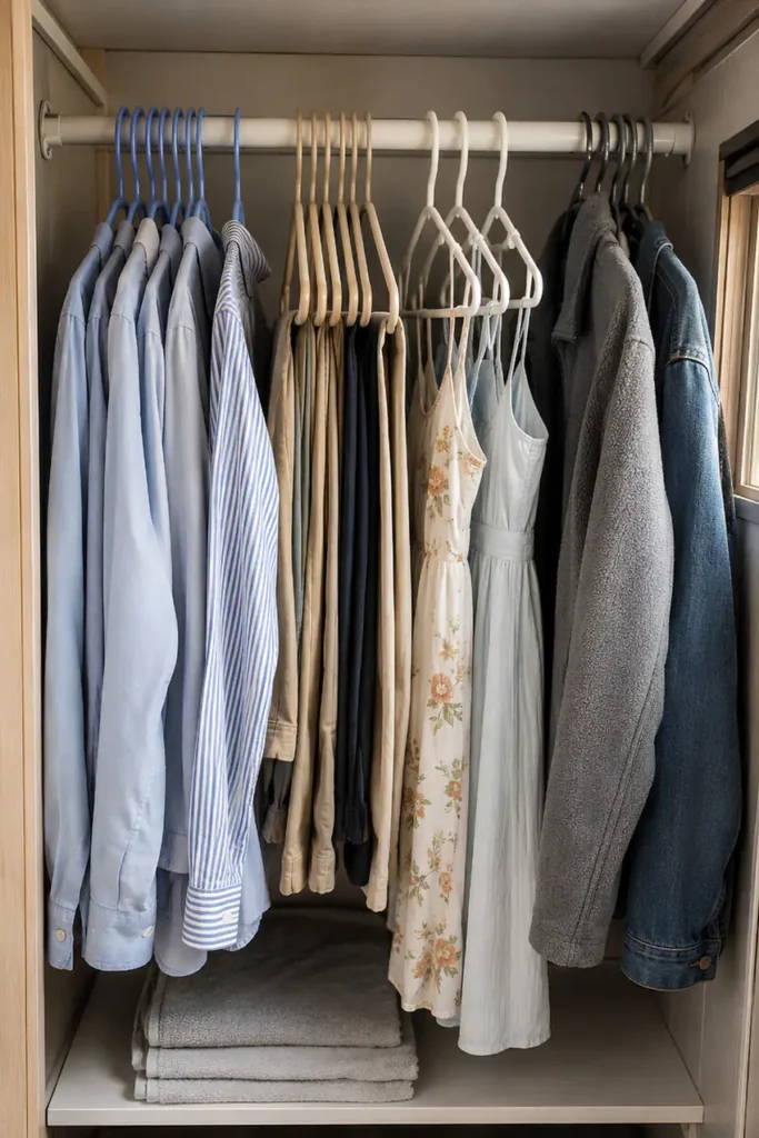 Color-Code Hangers By Category