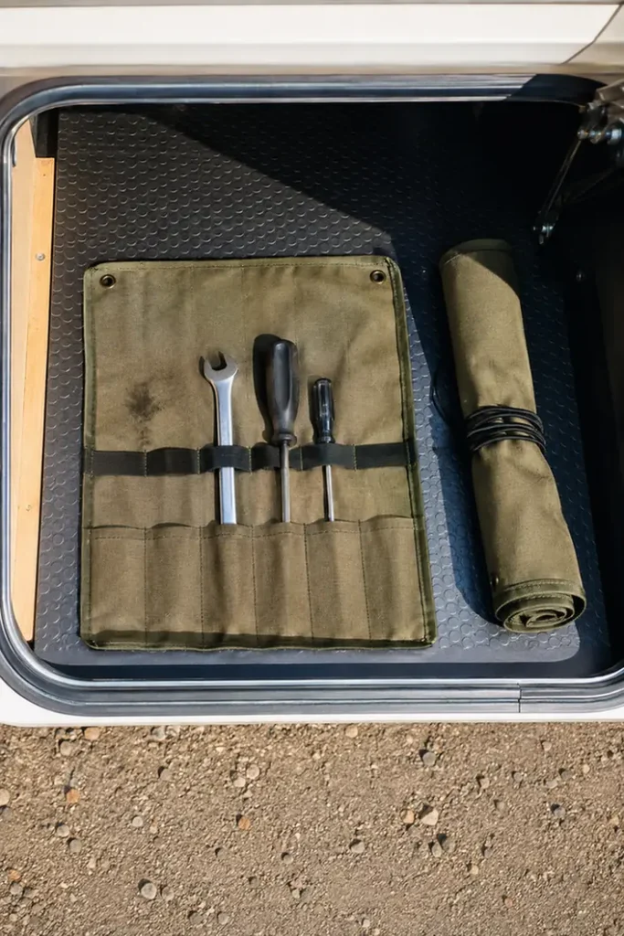 Roll-Up Fabric Tool Organizer