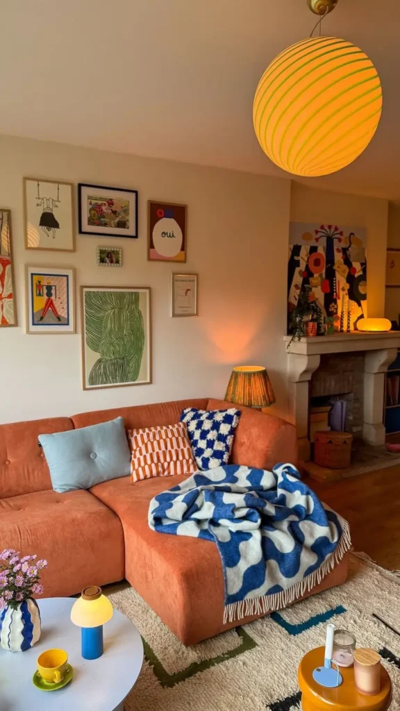 Corduroy Sofa as Color Anchor