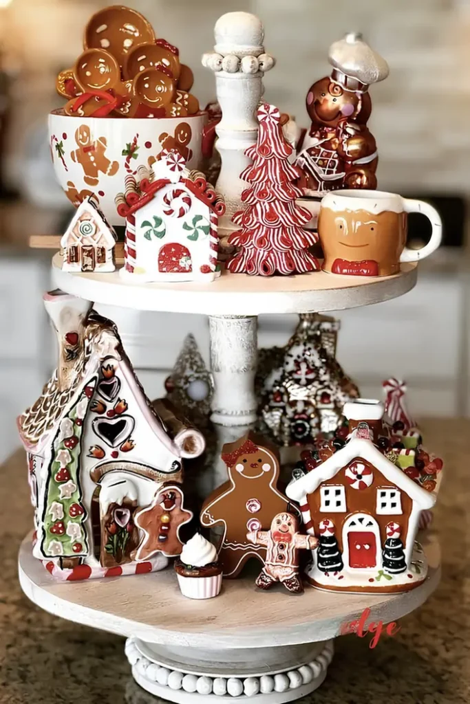 Display A Gingerbread House Village
