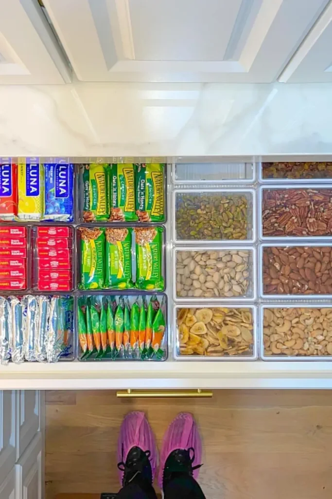 Divided Drawer Sorts Snacks Fast