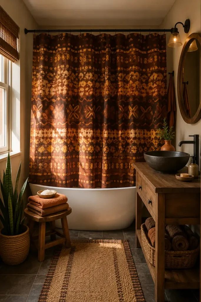 Earth Tone Batik Print