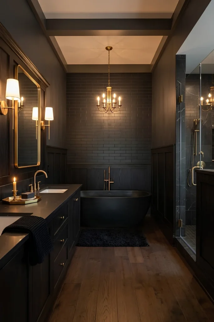 Ebony and Gold Bath