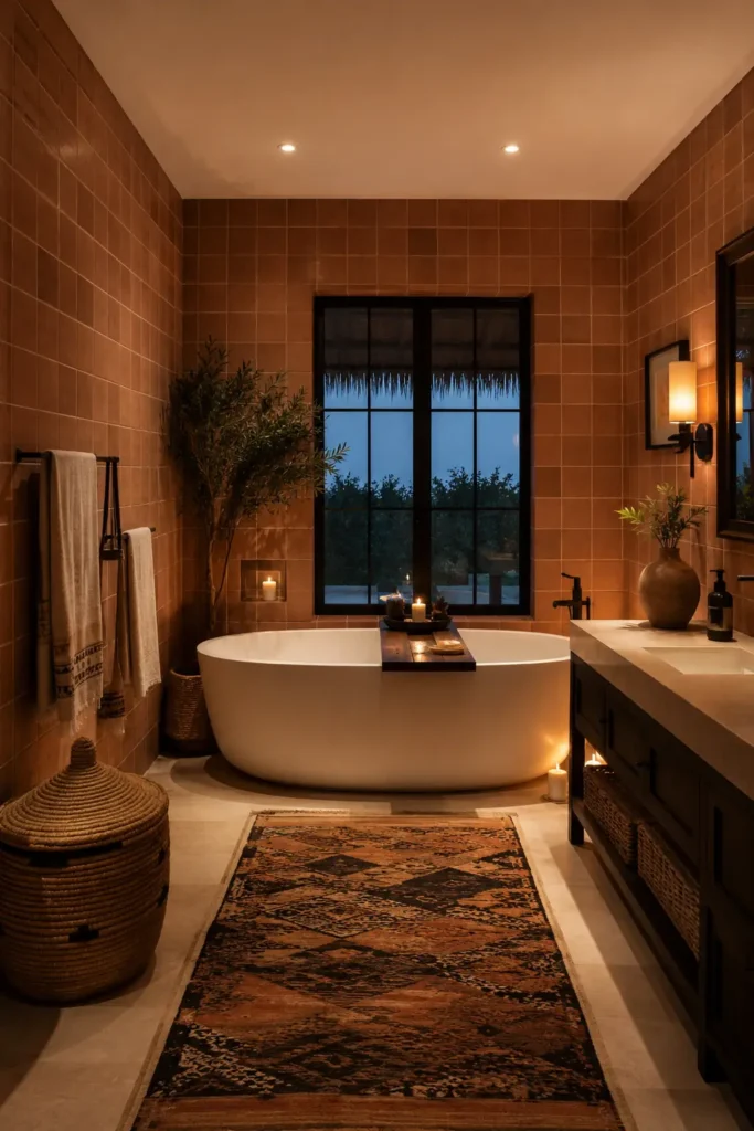 Ebony Wood Bath Tray