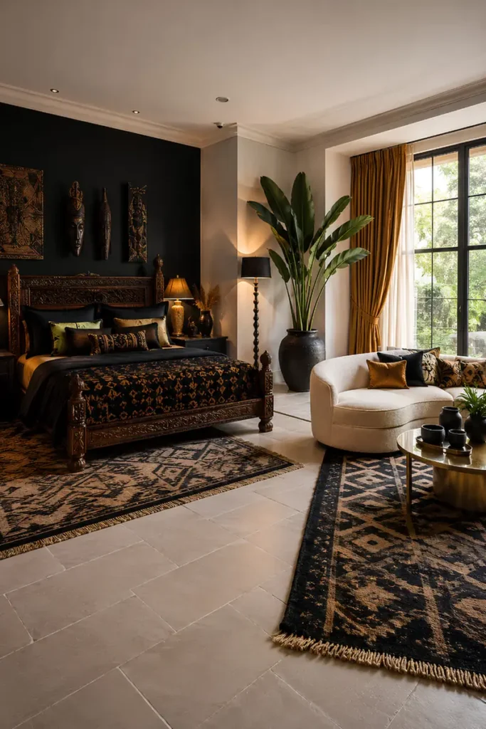 Expansive Dual Zone Bedroom
