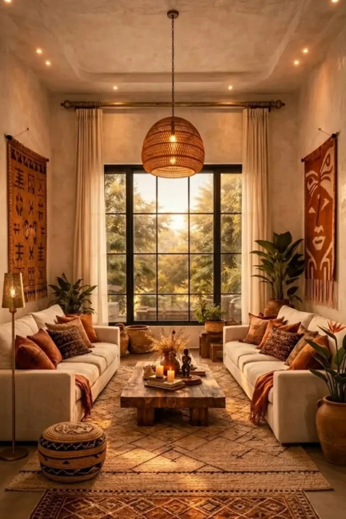 Face Two Sofas Toward a View