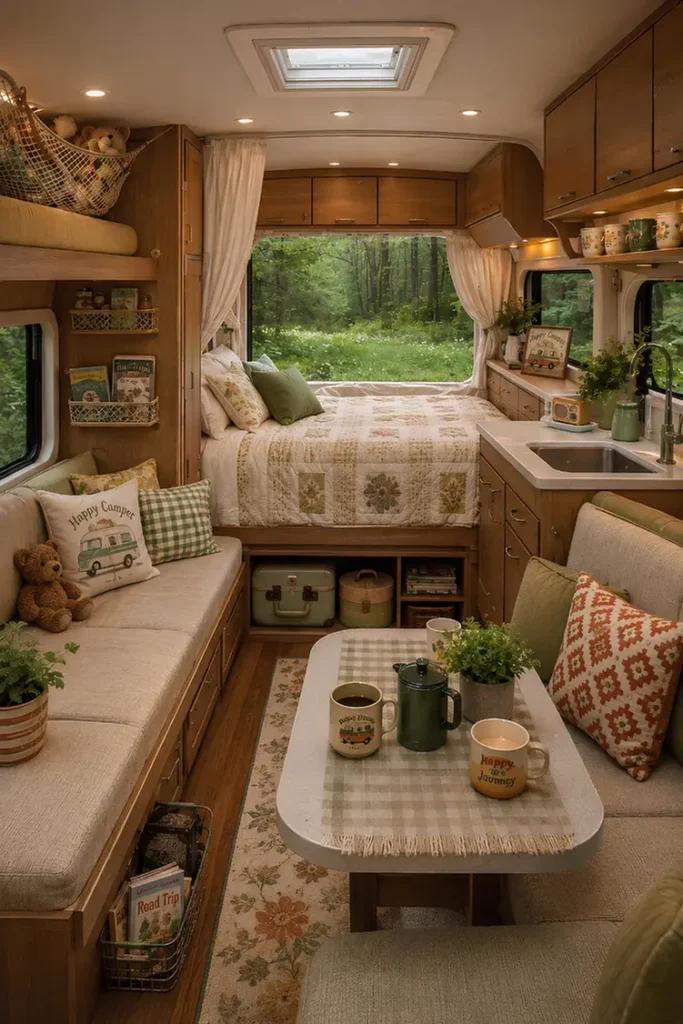 Vintage Family Camper Corner