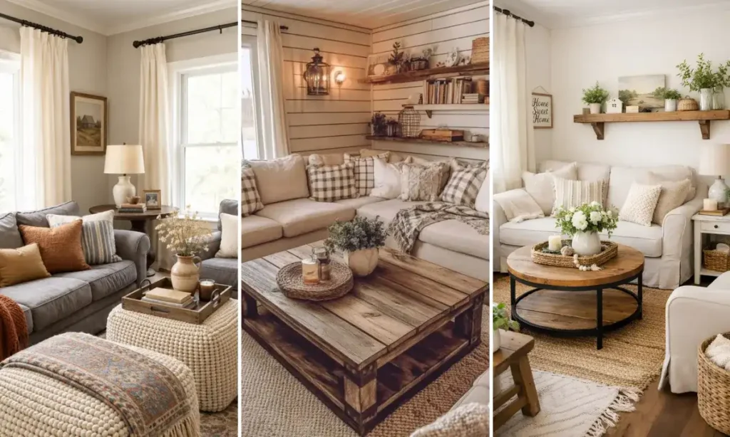 Farmhouse Living Room Ideas for Small Spaces