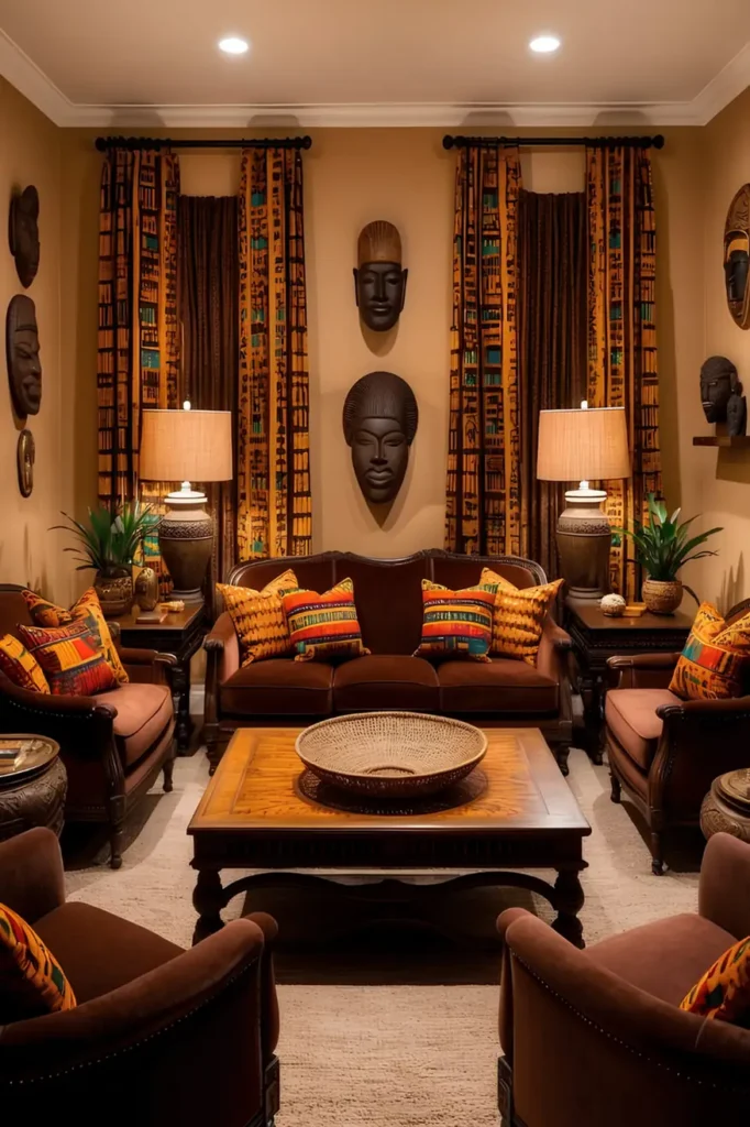 Formal Symmetry with Kente Print Drama