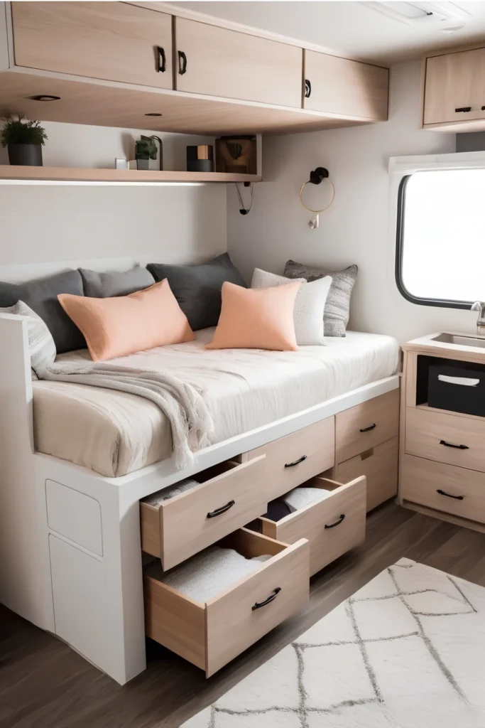 Four-Drawer Cabinet With Nightstand Match