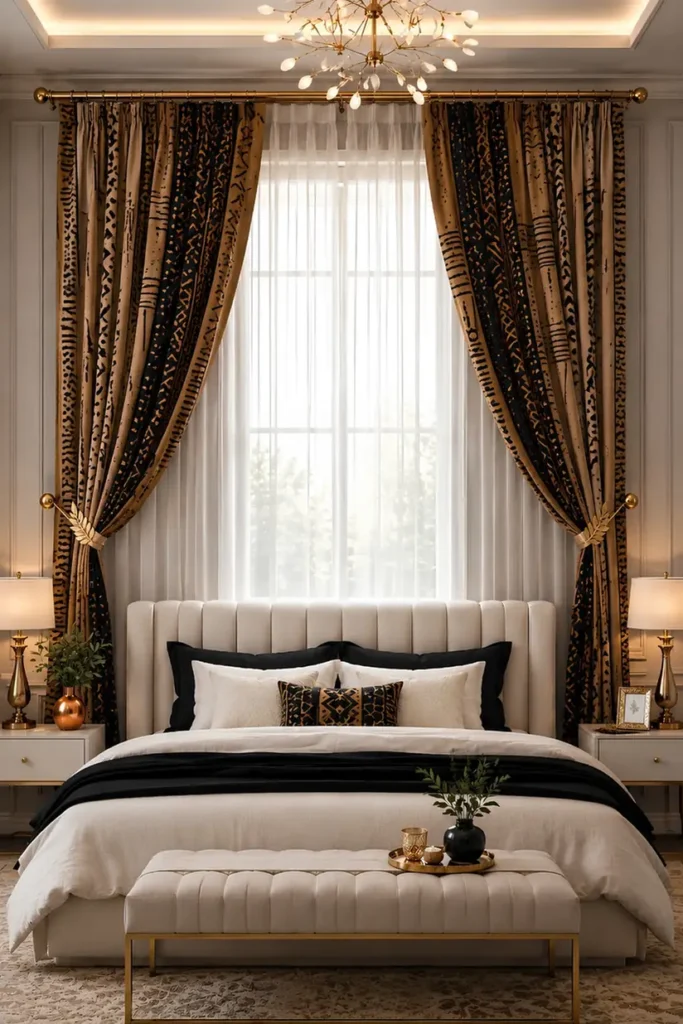 Gilded Tiebacks Frame Animal Print