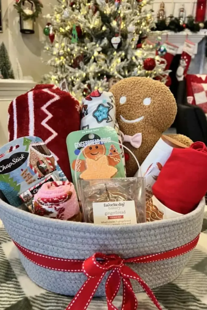 Gingerbread Theme Grab Bag Basket