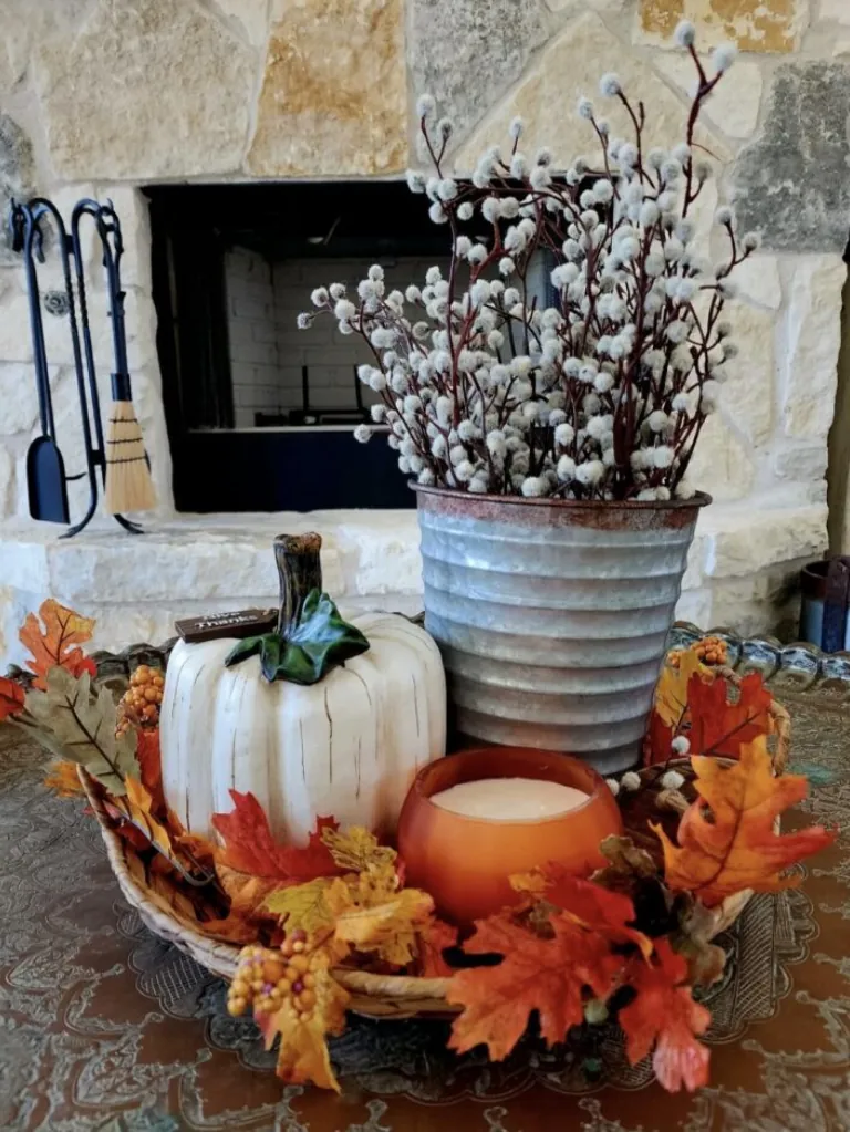 Hearth-Side Bucket And Basket Duo