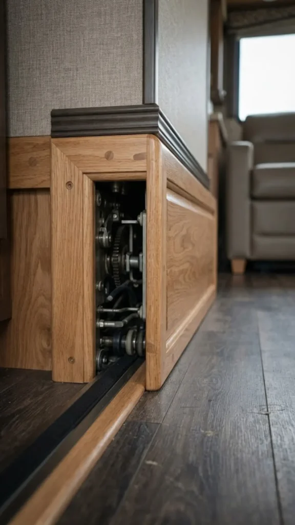 Hide Mechanisms With Wood Trim