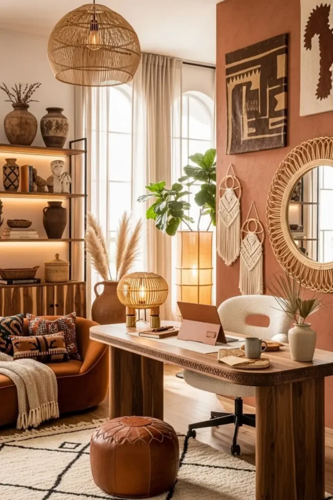 Home Office Wall Makes Statement