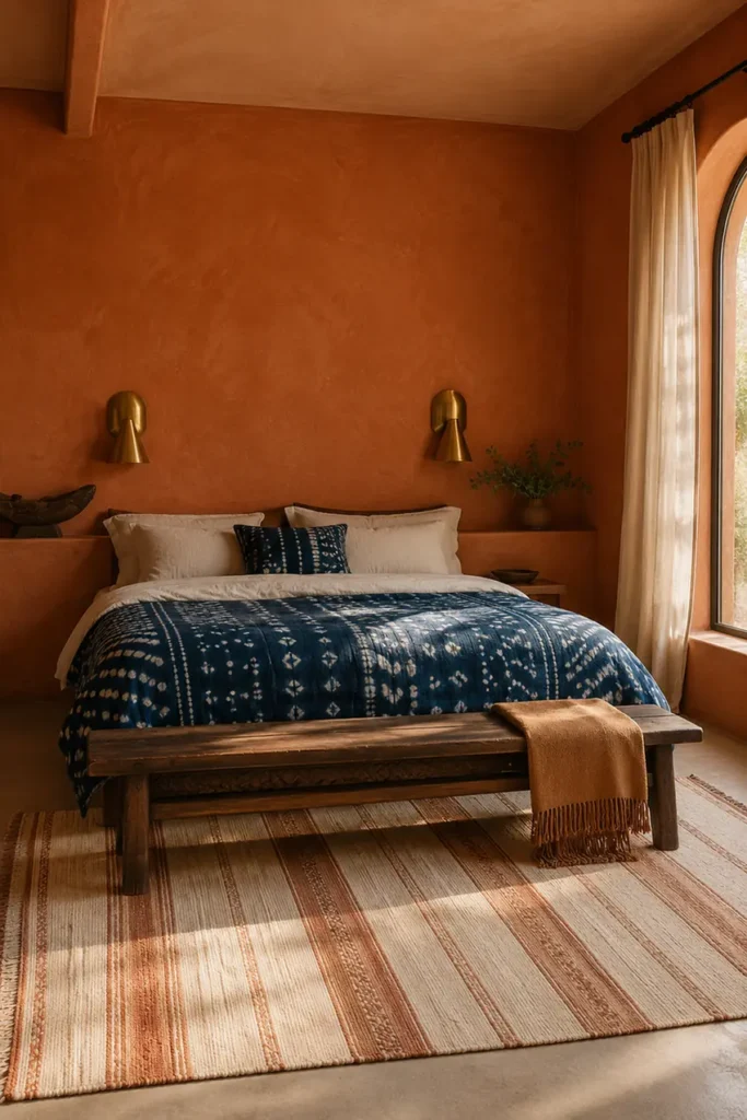 Indigo Adire Bedding Focal Point