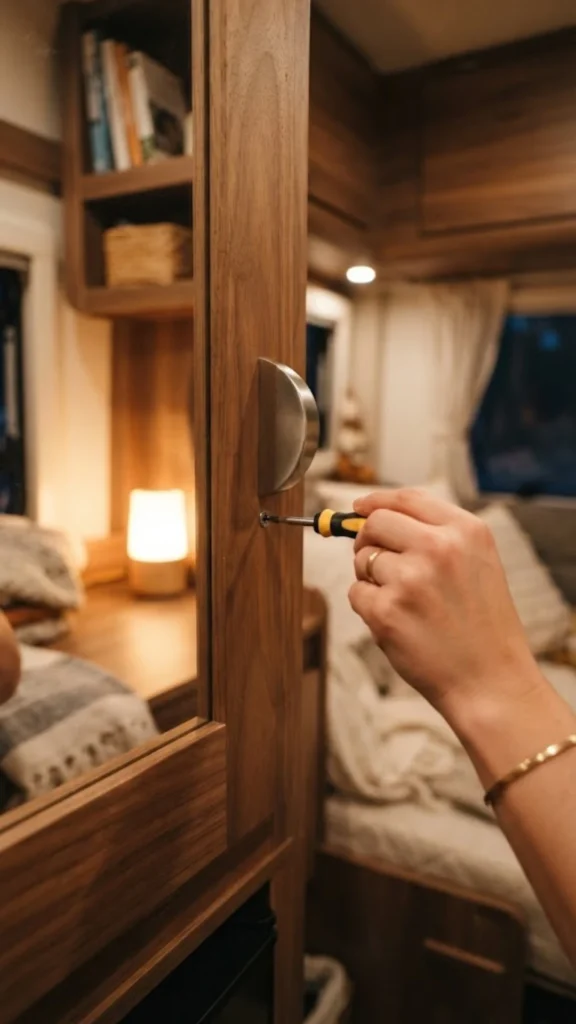Install a Soft-Close Latch or Hidden Pull
