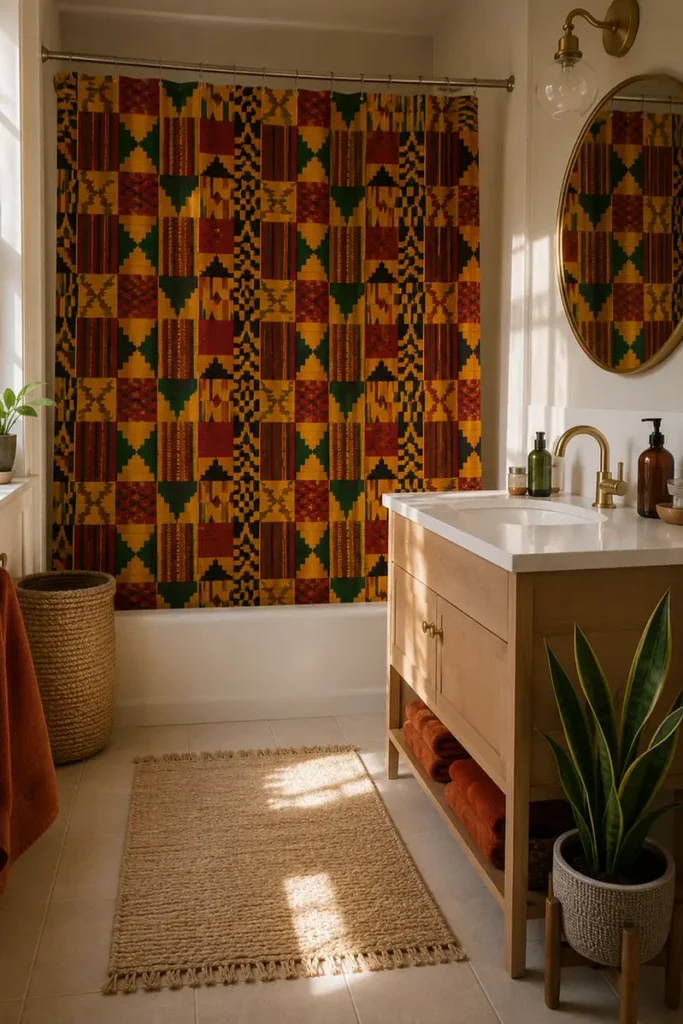 Kente Print Statement Curtain
