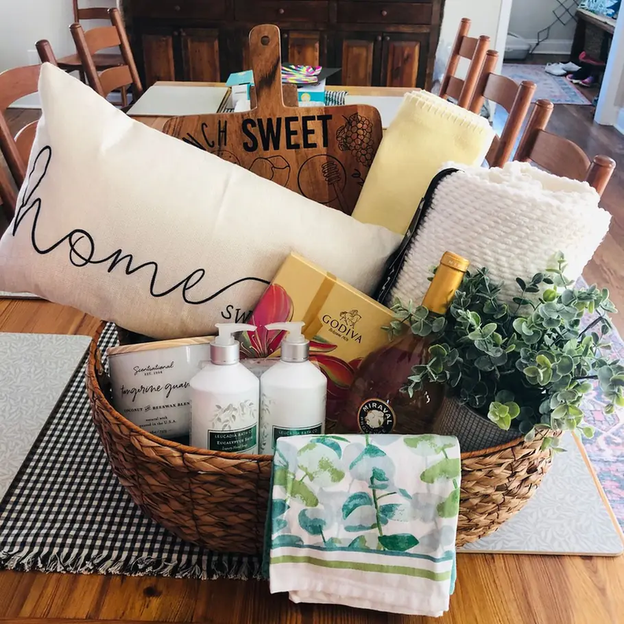 Layered Hostess Welcome Basket