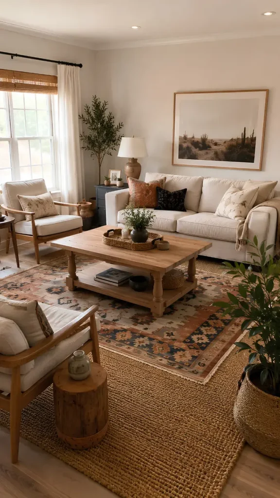 Layered Jute And Kilim Rugs