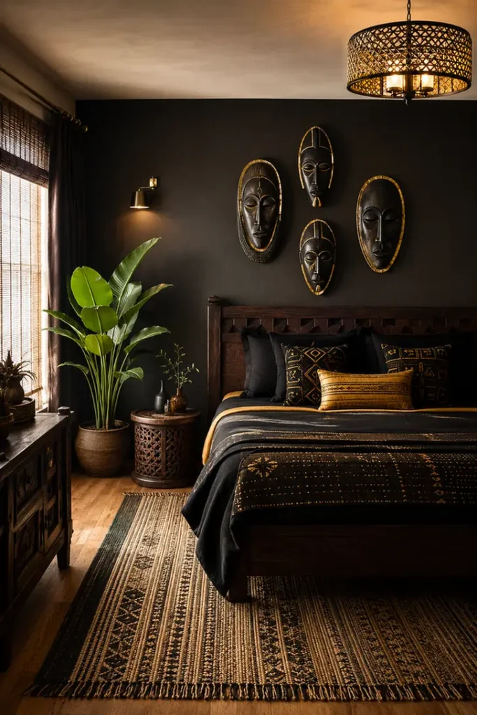 Layered Kente Bedroom Styling
