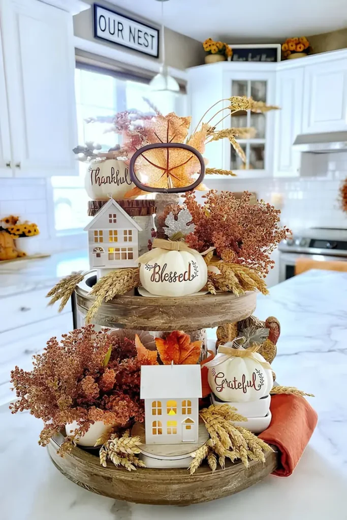 Layered Leaf And Pumpkin Signs