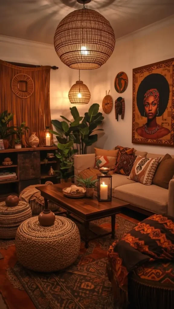 Layered Rattan Pendant Lighting